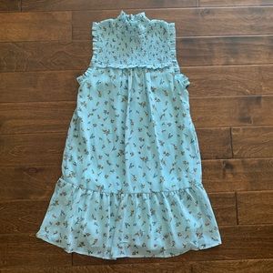 Baby Blue Floral Dress